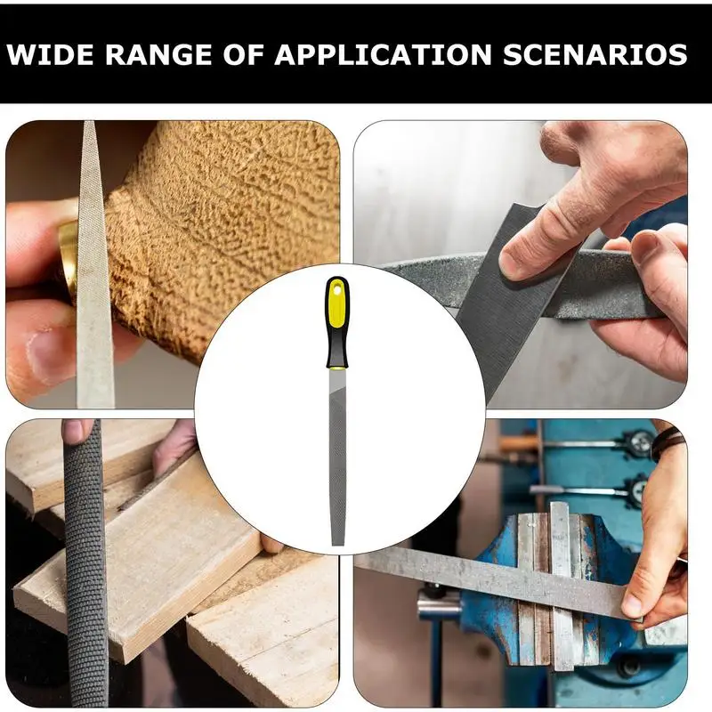 滑り止めグリップ付きフラットメタルファイル研ぎツール,高炭素鋼,フラットダイヤモンド,研ぎツール