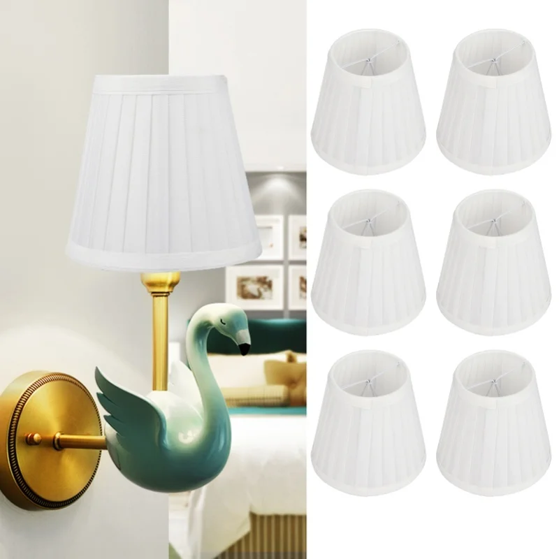 

6 шт. тканевый абажур для люстры, настенный светильник, абажур для гостиной, спальни, декор отеля