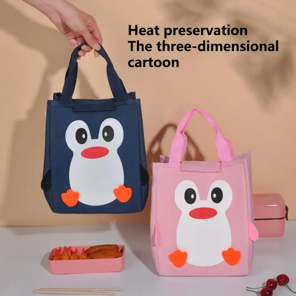 Lunch Bag Cartoon Stereo High Capacity Fresh-keeping Heat Preservation Oxford Cloth Insulated Thermal Lunch Box Bag for Office