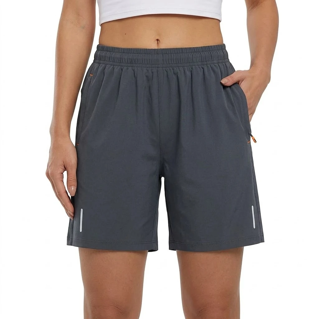 Summer Quick Dry Short Pants Woman Athletic Trousers Pocket Gym Women Casual Zip Pocket Hiking Shorts Sport Pants Summer Shorts - Image 4