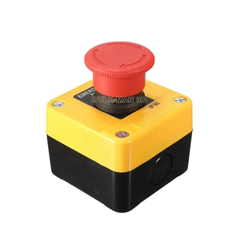 Emergency STOP Button N/C Switch E-stop Push Button Switch Emergency Stop Switch for CNC Engraving Machine