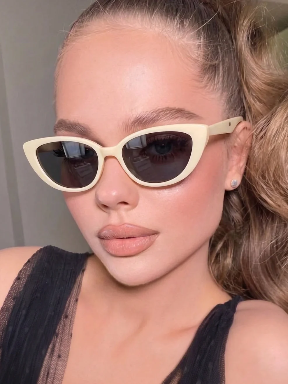1 Pasang Kacamata Wanita Model - Sunglasses Cat Eye ulasan dan harga