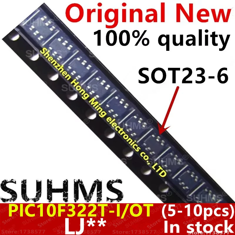 (5-10piece) 100% New PIC10F322T-I/OT PIC10F322T-I PIC10F322T LJG9 LJ** SOT23-6