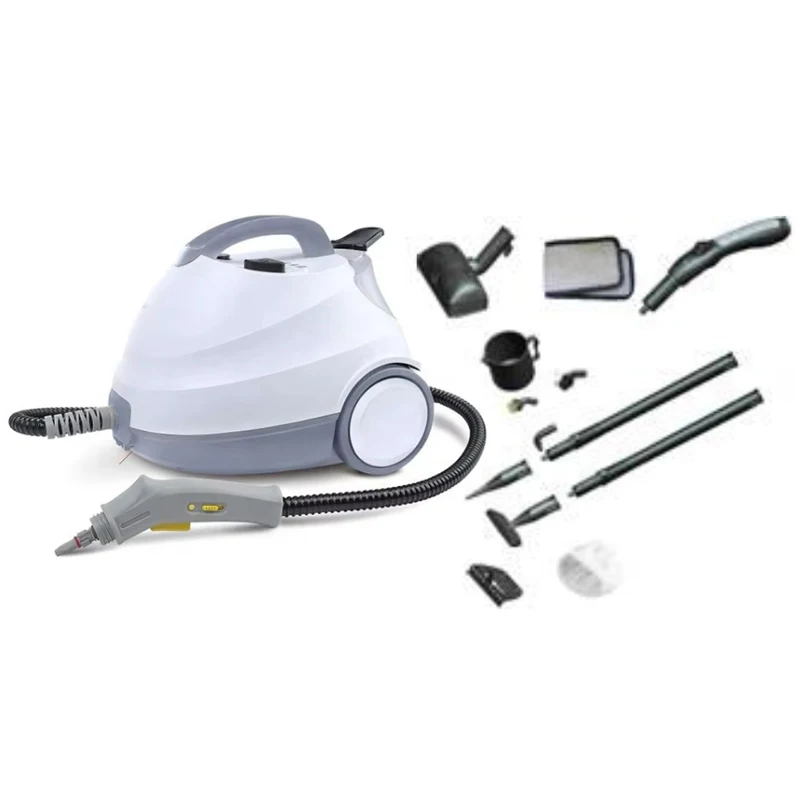 Popular New High Quality CE/GS Hot Sale Home Car 2000W 1.5 L Steam Pressure 4 bar Steam Vacuum Cleaner for Carpet and Sofa