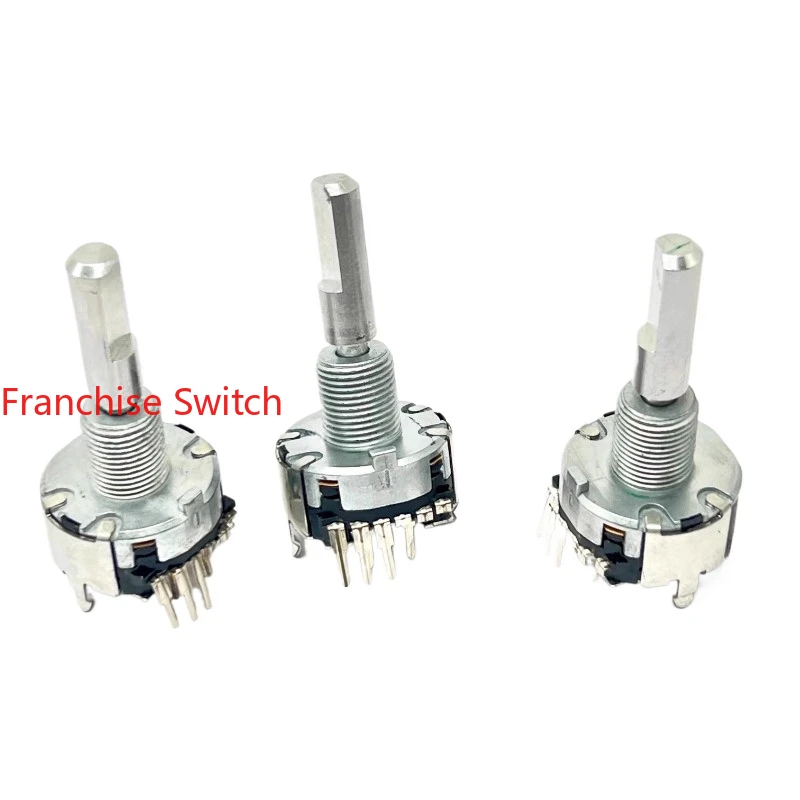 

5PCS EC20A1824401 Incremental Rotary Encoder Mechanical With Key Switch 18Positioning Pulse