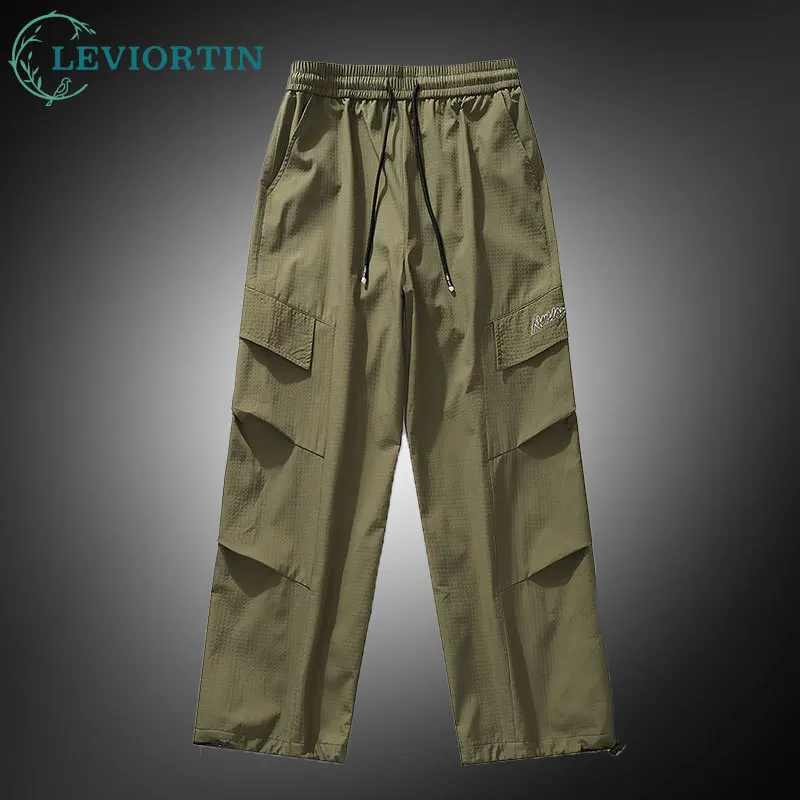 

Мужские уличные водоотталкивающие брюки для десантника, сегментированные плиссированные брюки свободного покроя, брюки для плотника, большие размеры 8XL