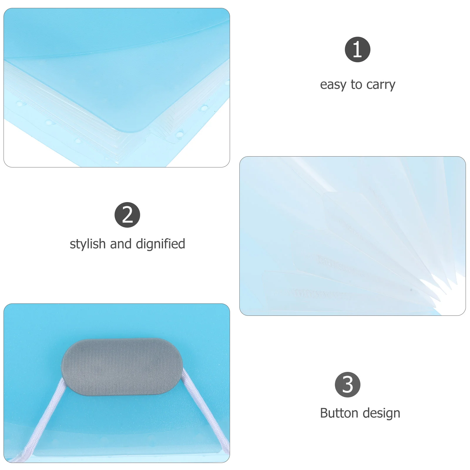 Receipt Bill Folder Office Folders Expandable Pp Collapsible Large Capacity File Organizer