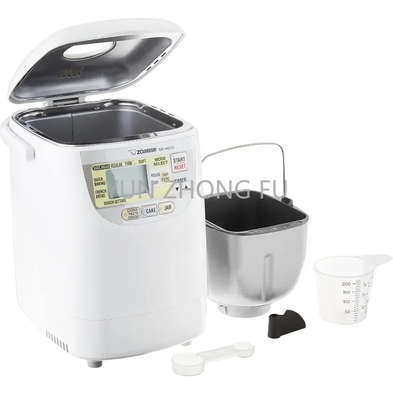 Imagem -02 - Zojirushi Bakery Mini Breadmaker 1-pound-loaf Programável Branco Home Bb-hac10