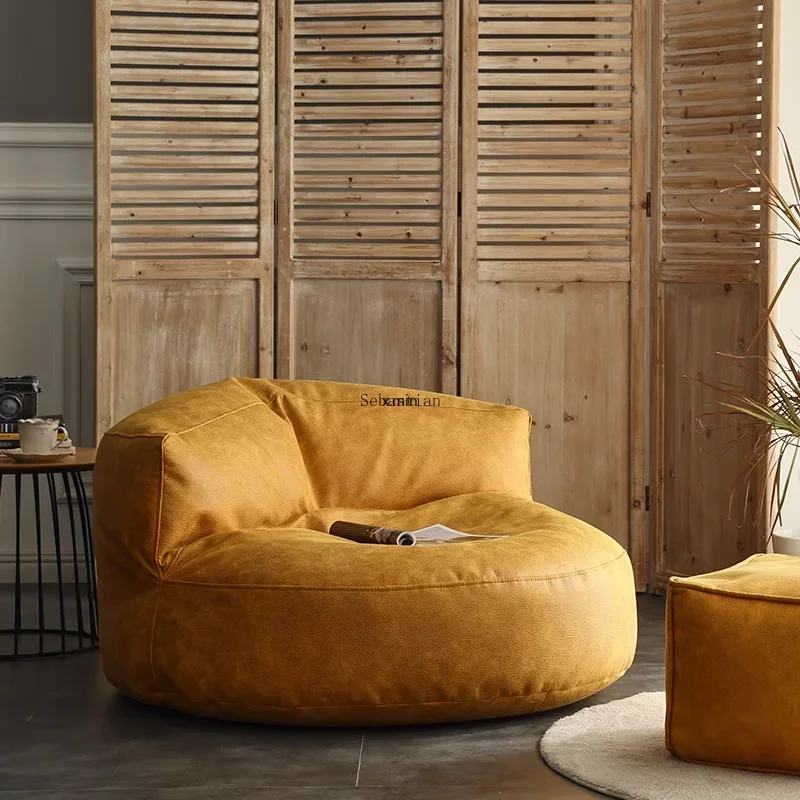 Vintage Living Room Sofa Nordic Style Minimalist Lazy Loveseat Sofa European Designer Tatami Divani Soggiorno Bedroom Furniture