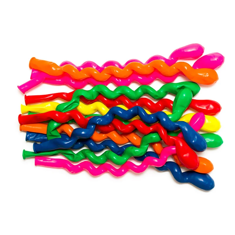 1.5g1.8g 30-100pcs spiral balloon screw balloon latex balloons holiday party birthday party wedding decorations kids toys globos