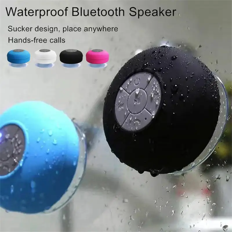 Draagbare Blue-tooth-luidspreker Draadloze waterdichte doucheluidsprekers voor telefoon Blue-tooth subwoofer Handvrije autoluidspreker Luidspreker