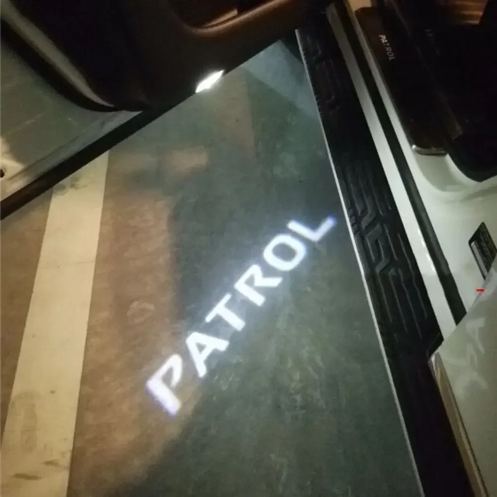 

2Pcs Car Door LED Logo Light Courtesy Projector Welcome Lights Ghost Shadow Lamp Compatible with For Patrol Y62 2010-2021 Armada