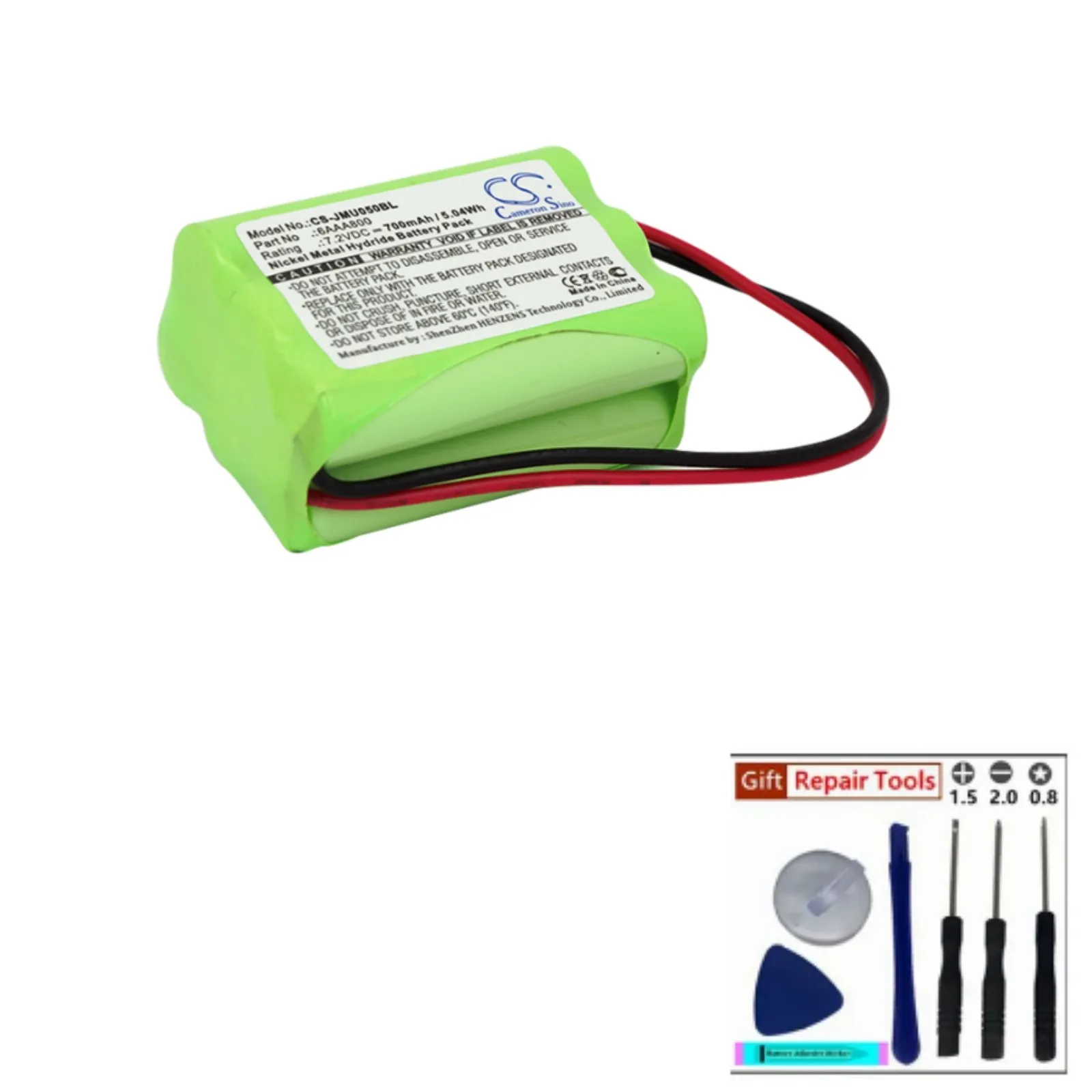 Crane Remote Cont Battery For  JAY 6AAA800  UTE050  UTE 050 Volts 7.2  Capacity 700mAh / 5.04Wh  Product Type  Ni-MH   +Tools