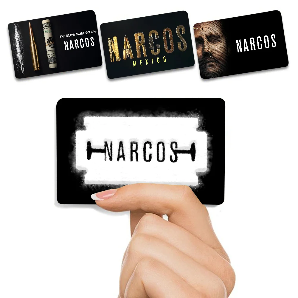 Narcos TV-Serie Pablo Escobar Anime Funny Shell On Off Ultradünn Kein Verblassen Aufkleber Skin Cover Film für Debit-Kreditkarte