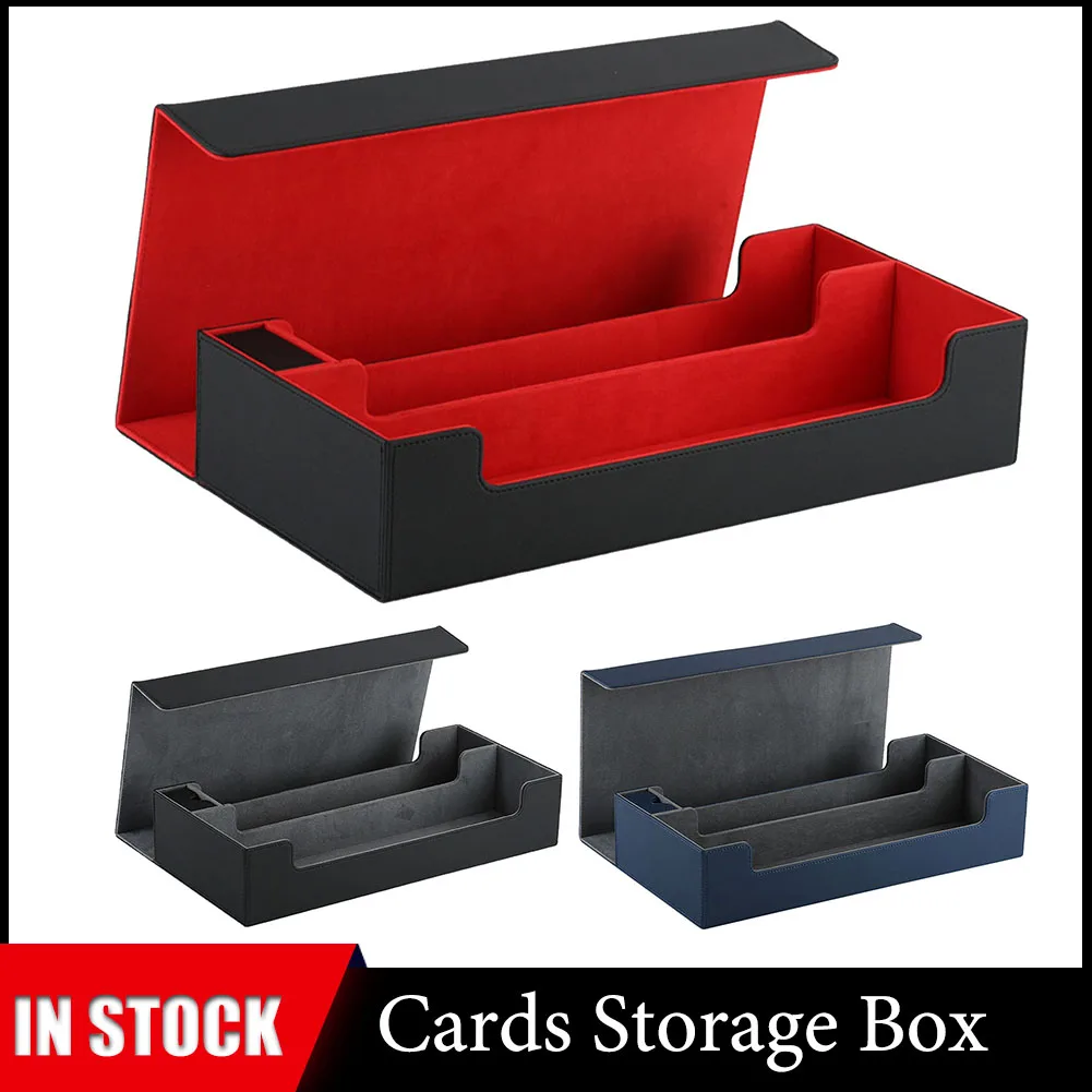 Card Storage Case Sports Cards Box Storage Card Desk Box Card Storage Box Fits 500 Cards Magnetic Deck Box For Trading Card