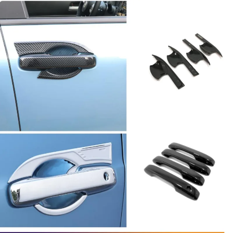 

ABS carbon For Honda Fit Jazz 2020 -2024 Car door protector Handle bowl Decoration cover trim car styling accessories