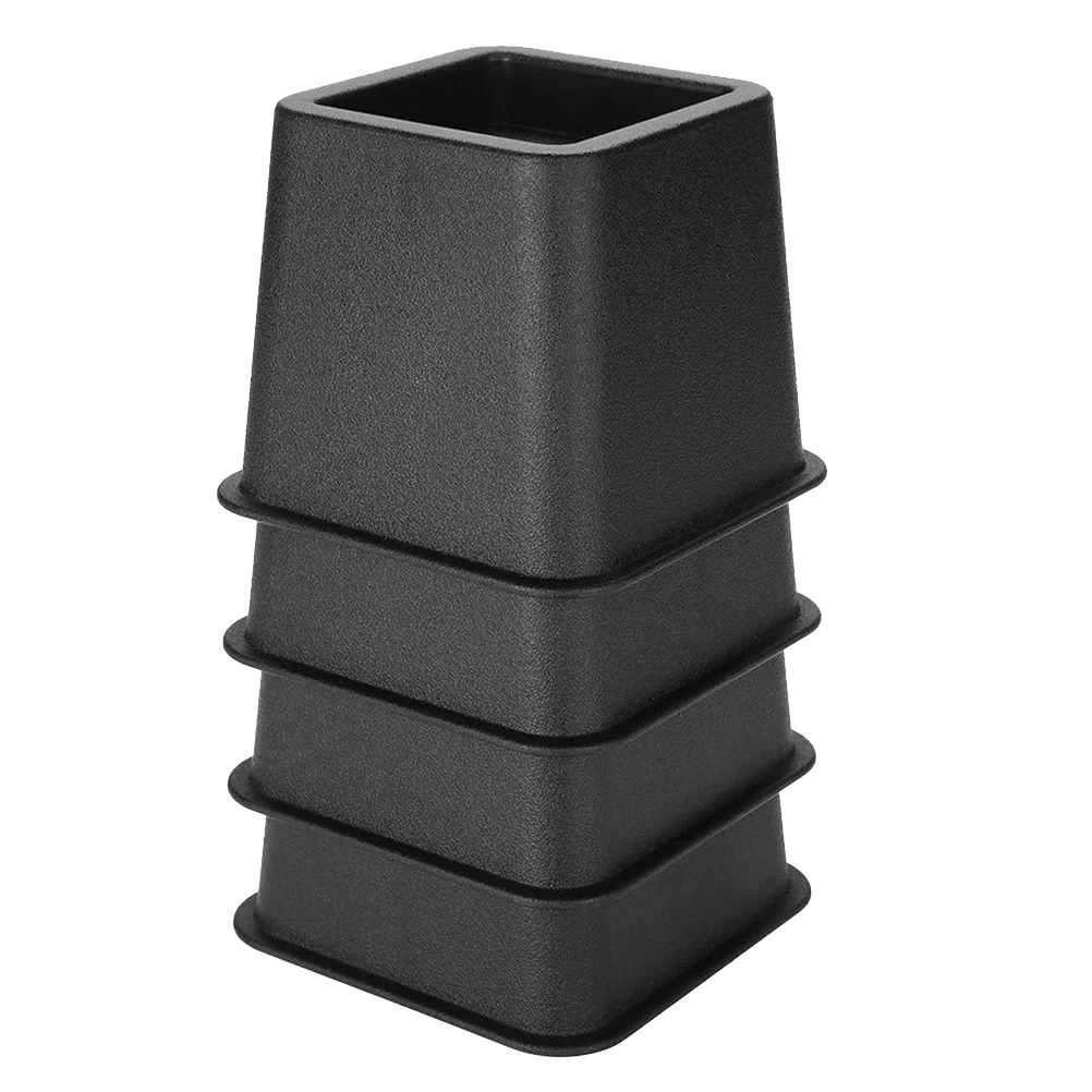 

4 PCS Anti-scratch Chair Chairs Table Leg Caps Furniture Risers Floor Protectors Square