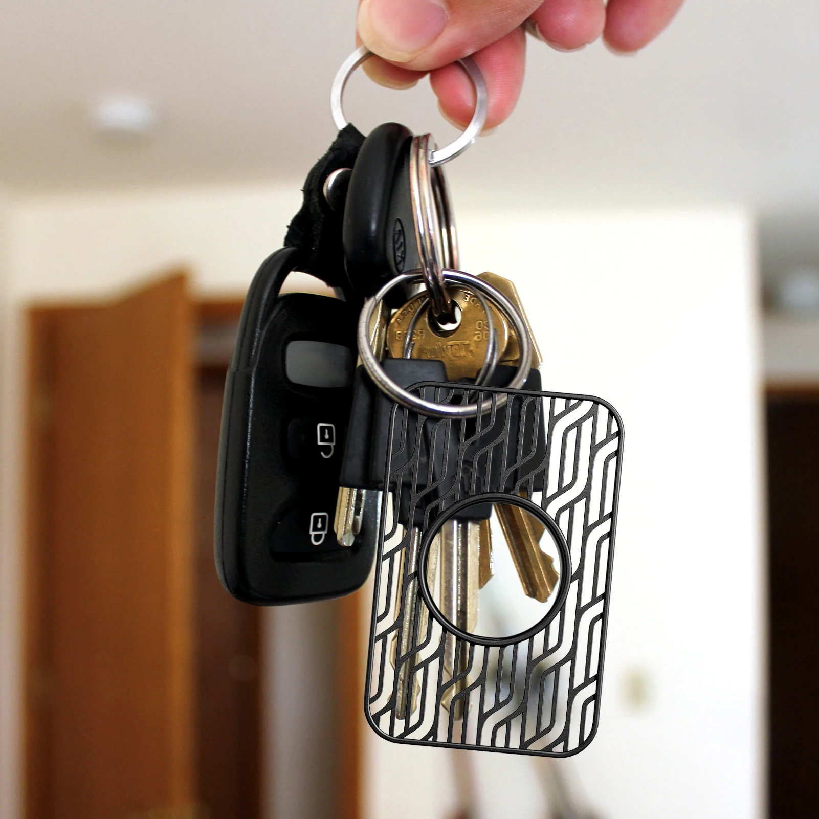 كم واقية ل علامة الهواء مع حلقة بطاقات حامل ل أبل الهواء علامة المقتفي اكسسوارات مفتاح حلقة محفظة الأمتعة