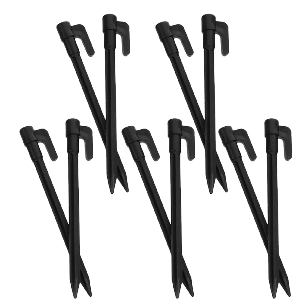 

10Pcs Sand Tent Pegs Plastic Beach Stakes Windproof Tent Anchors Ground Pegs for Camping Canopy Tarp Outdoor Use