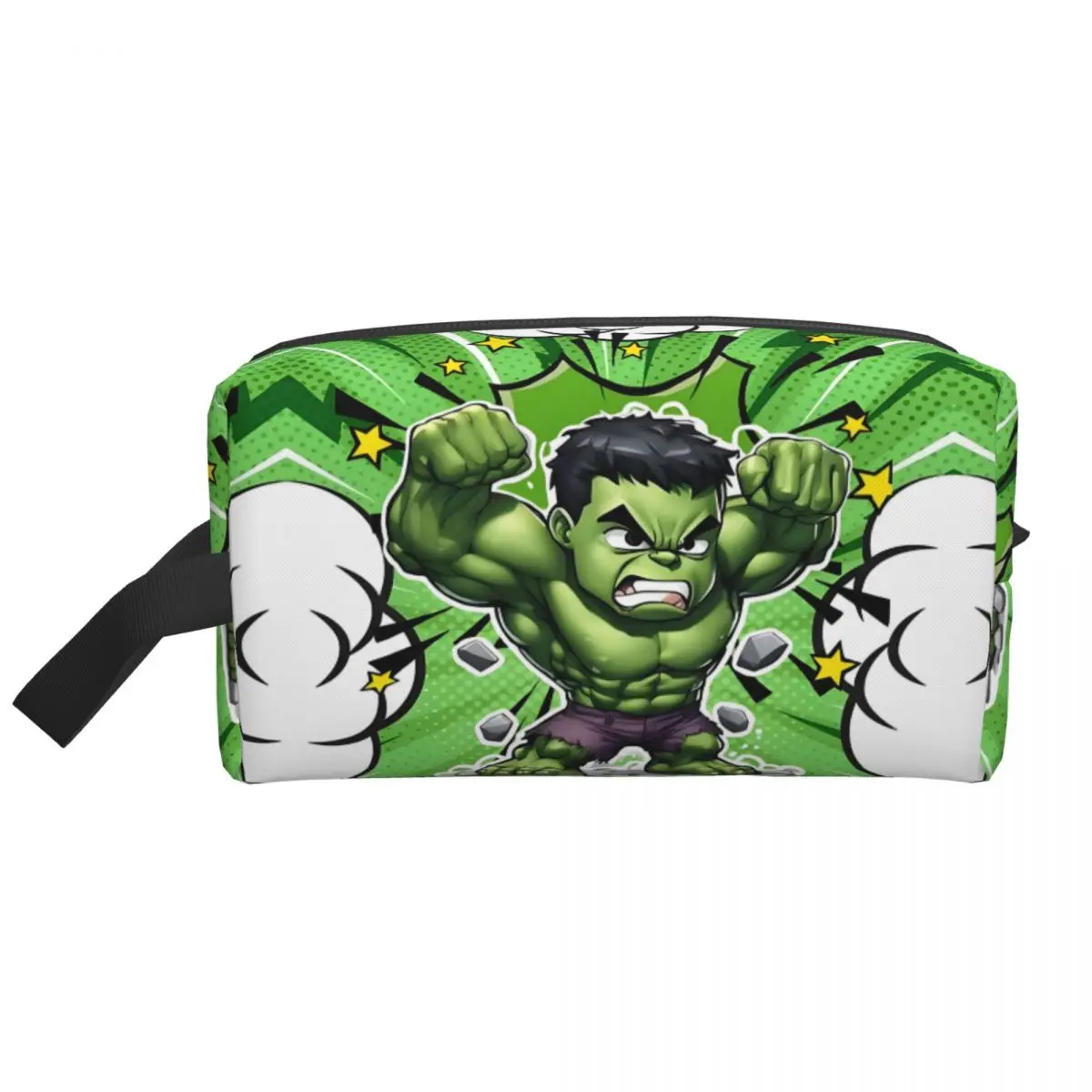 Hulk – sac à cosmétiques de voyage personnalisé pour femmes, organisateur de maquillage de super-héros, trousse de toilette, rangement de beauté pour dames, Kit Dopp