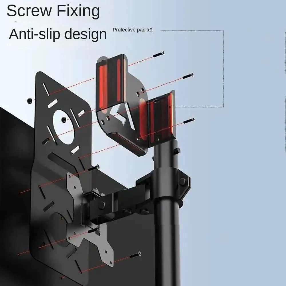 75*75/50*100 VESA Steel/Aluminum Alloy Mount Bracket For Mac Mini M4 Metal Under Desk Wall Holder Monitor Stand Heat Dissipation