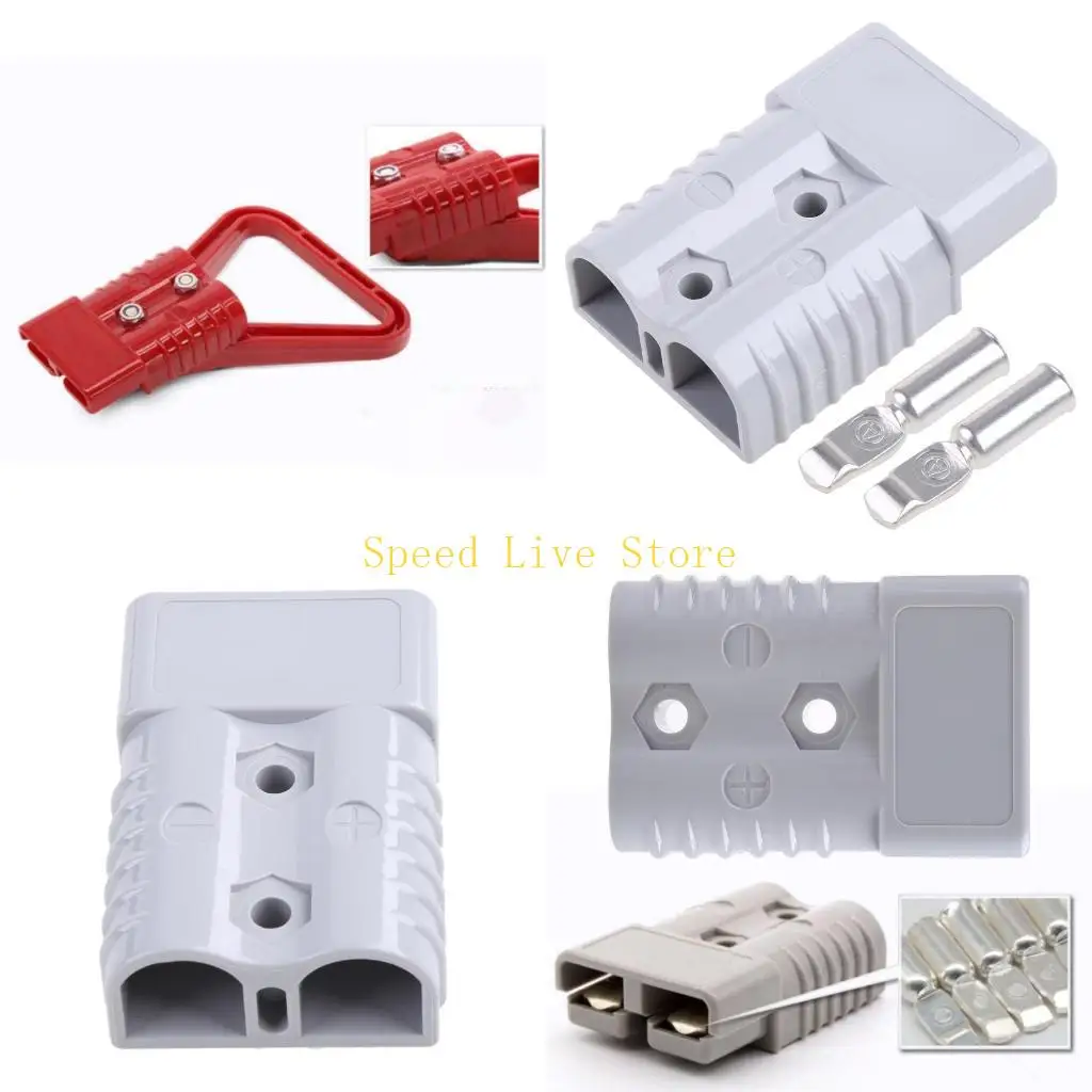 547C DC600V Battery Quick Disconnect Power Connector Electrical Plug Recovery Winch Trailer Forklift Fit for Anderson-175 Amp