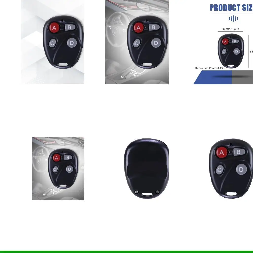 U55C 315/433MHz Gate Opener Remote Wireless Learning Code Remote Controllers Remote