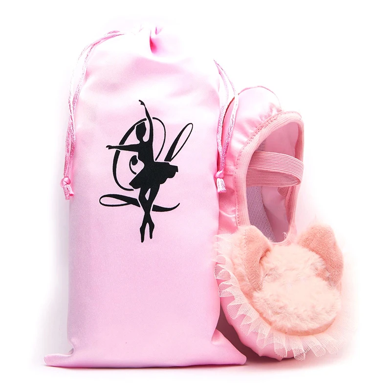 Dance Bag Shoes Storage Pouch Ballet Organizer Satin Handbag Bags Pouches Shoe