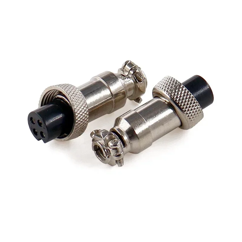 10 مجموعة/وحدة GX12-4P الطيران التوصيل ذكر + أنثى RS765 تصاعد ثقب 12 مللي متر النحاس دبوس