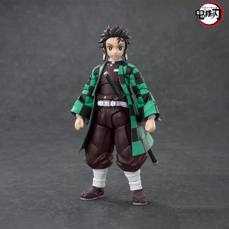Bandai Echt Demon Slayer Model Kit Anime Figuren SHF Kamado Tanjirou Action Figure Collection Model voor Kinderspeelgoed Geschenken