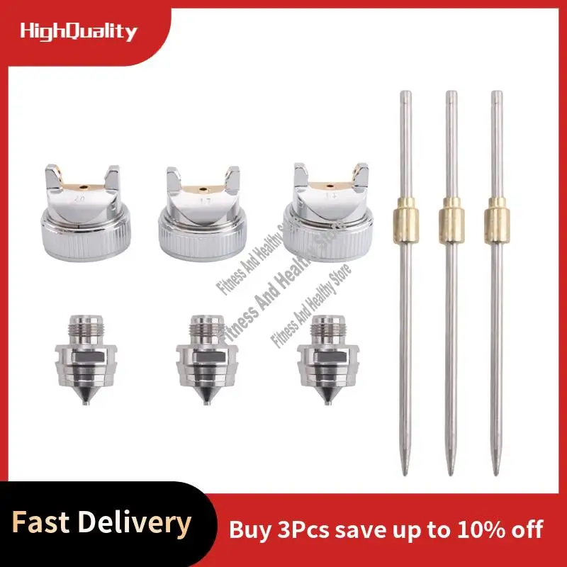 

Сопло для распылительного инструмента 1,4 мм/1,7 мм/2,0 мм, игла для сопла и крышка сопла, комплект сопел, комплект для воздушной краски, детали инструмента для распыления воздуха-AT35