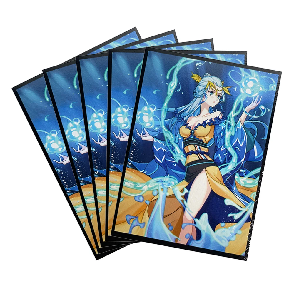 

50PCS 66*91mm Anime Card Sleeves Trading Card Protector Compatible with MGT/PTCG Top Loading Card Protector Christmas Gifts