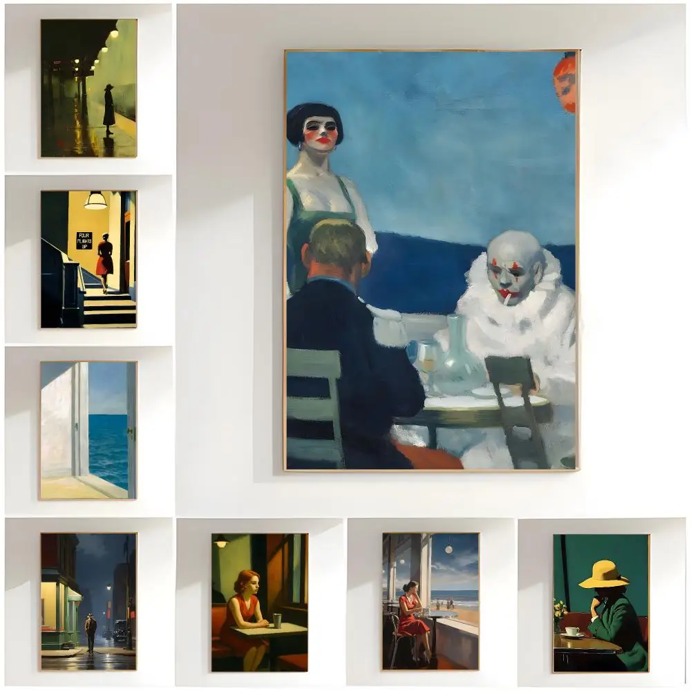 classic artist e-edward hopper Poster Classic Wall Art  Home Decor  Peel and Stick Unframed