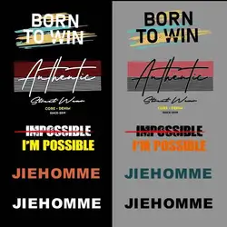 Name LOGO Team Work Clothes Shop Name English Letter Strip Inscription Heat Transfer Iron On Fusible Patch