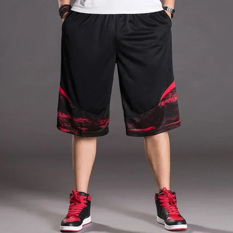 Male Short Pants Basketball Long Quick Dry Men\'s Shorts Training Bermuda Essential Fashion With Korean Style Stylish Clothing