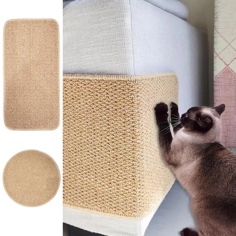 

Cat Scratch Mat Board Furniture Protector Natural Sisal Cat Claw Pads Anti-Slip Cat Scratching Post Sofa Mat Furniture Protector