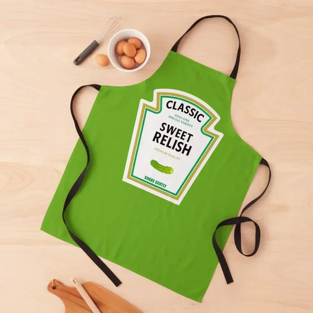 

Sweet Relish Halloween 2023 Costume Ketchup Mustard Mayonnaise Matching Couple Group Team Family Apron bib Chef jacket men Apron