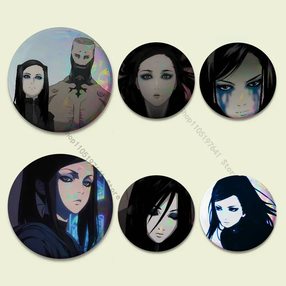 

Anime E-ergo P-Proxy Badges Button Round Creative Pin Brooch Badge Bag Decor Fans Collect Friends Gifts