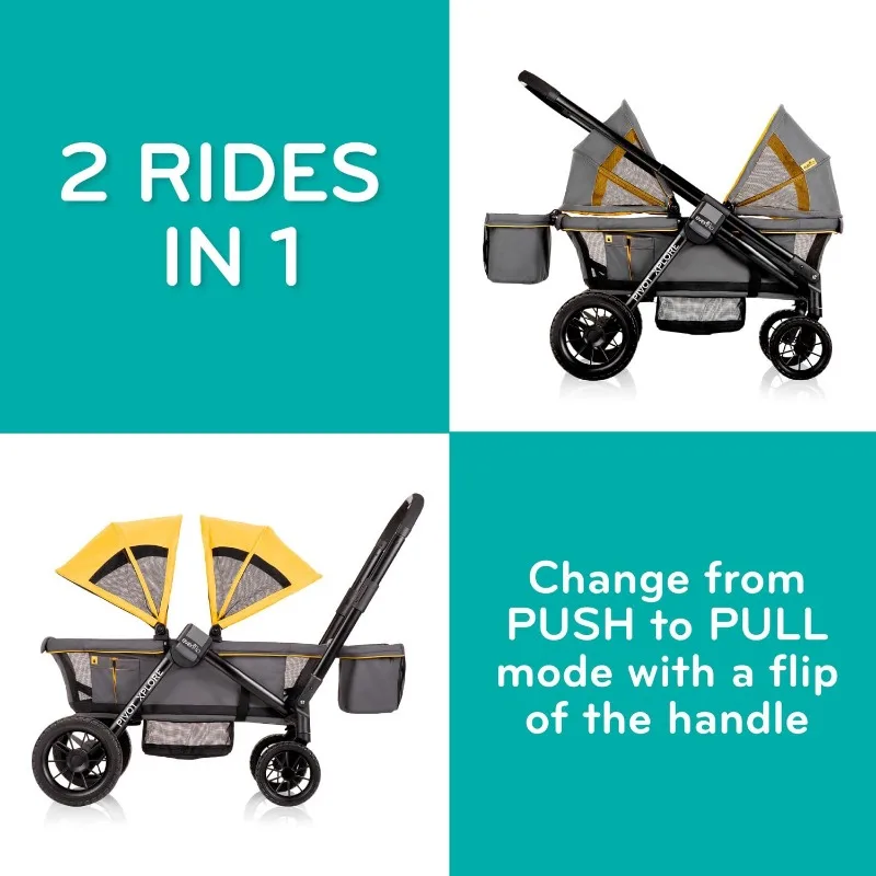 Pivot Xplore Kinderwagen Voor Alle Terreinen (Boswachter Groen)