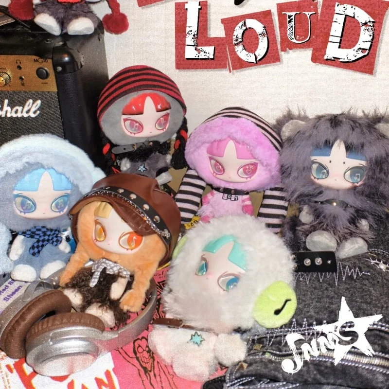 Original Inn Music Cannot Turn Off Series Plush Blind Box Keychain Trendy Toy Cute Doll Collect Bag Pendant Girl Birthday Gift