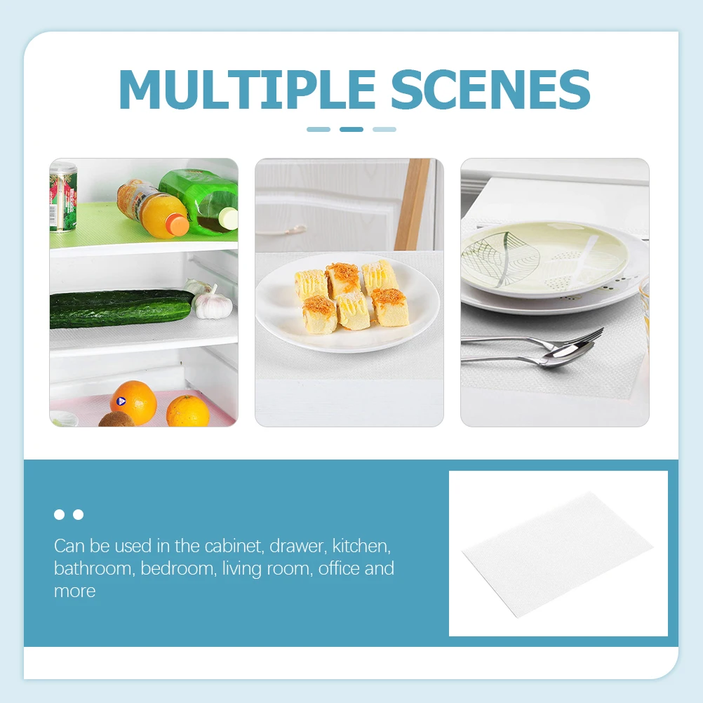 

16 Pcs Ice Placemat Refrigerator Liners Kitchen Shelf Cabinet Cupboard Accessories
