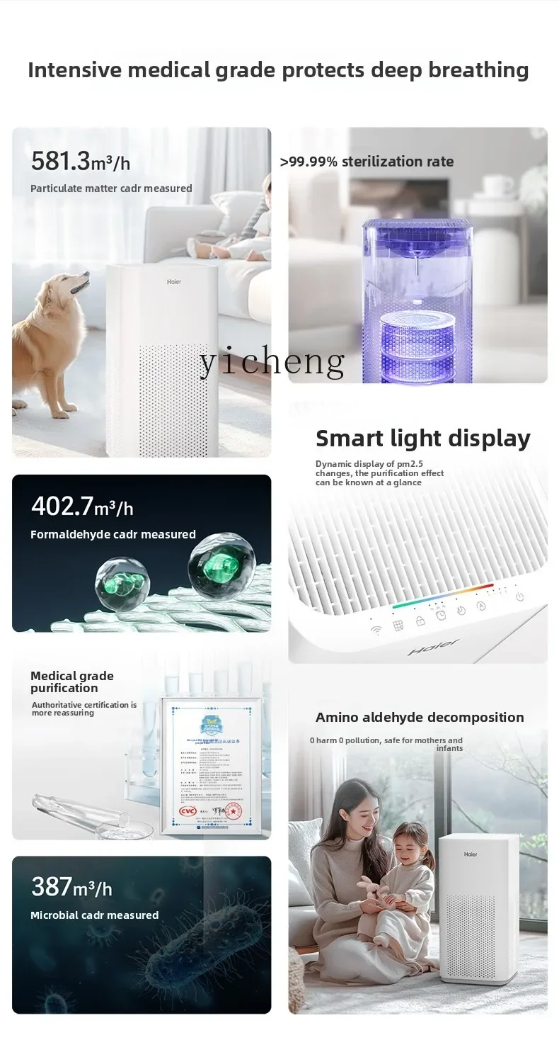 C12 Air Purifier Household Formaldehyde Removal Smoking Smoke Removal Pet Odor Dust Negative Ion Small Purifier