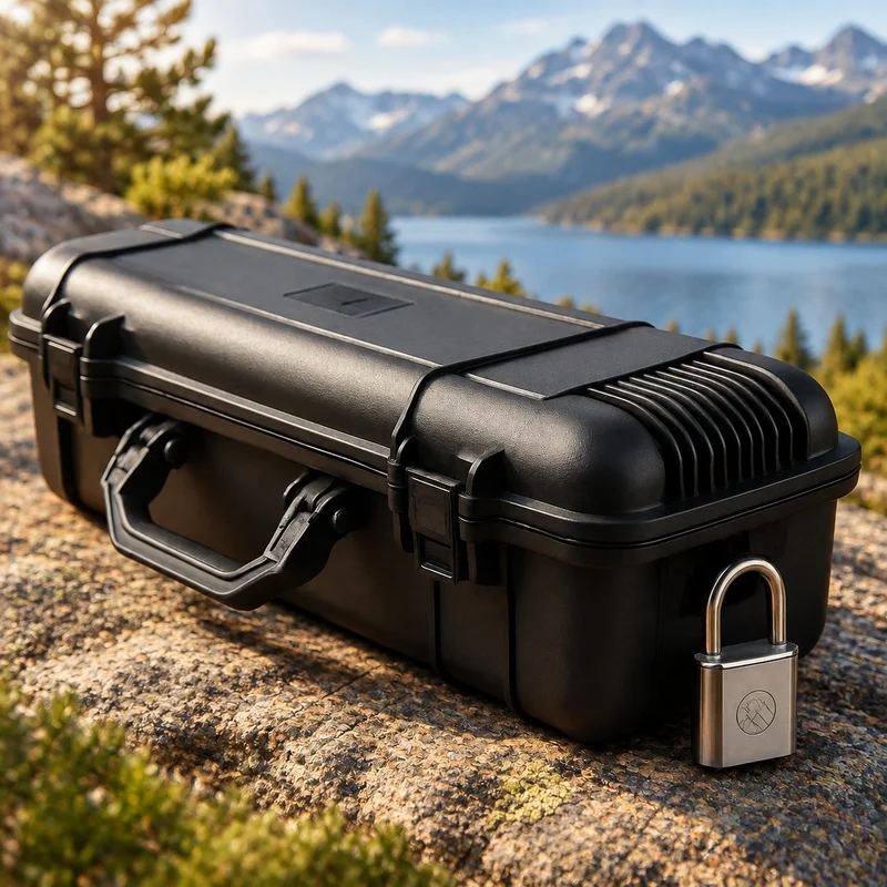 Durable Hard Case with Foam Cushioning for Tools and Cameras, Shock-Resistant Storage Box, Available in 6 Sizes