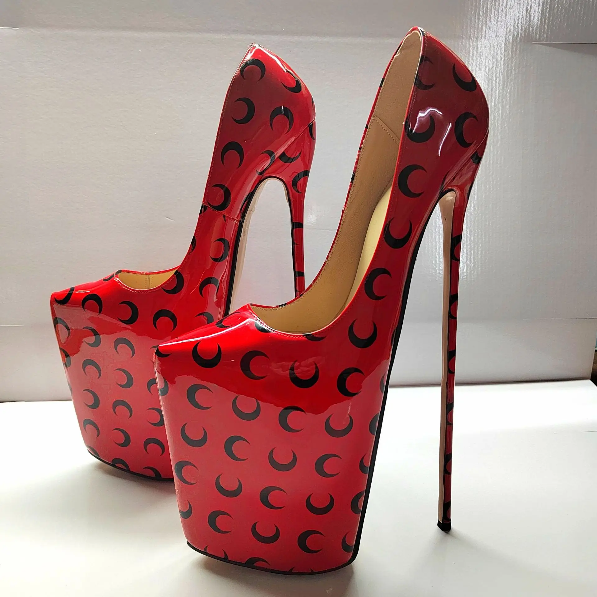 كروسدرسر الخناجر مثير 30 سنتيمتر رقيقة جدا عالية الكعب أشار تو أحذية امرأة مضخات مقاومة للماء Zapatos حجم 37-50