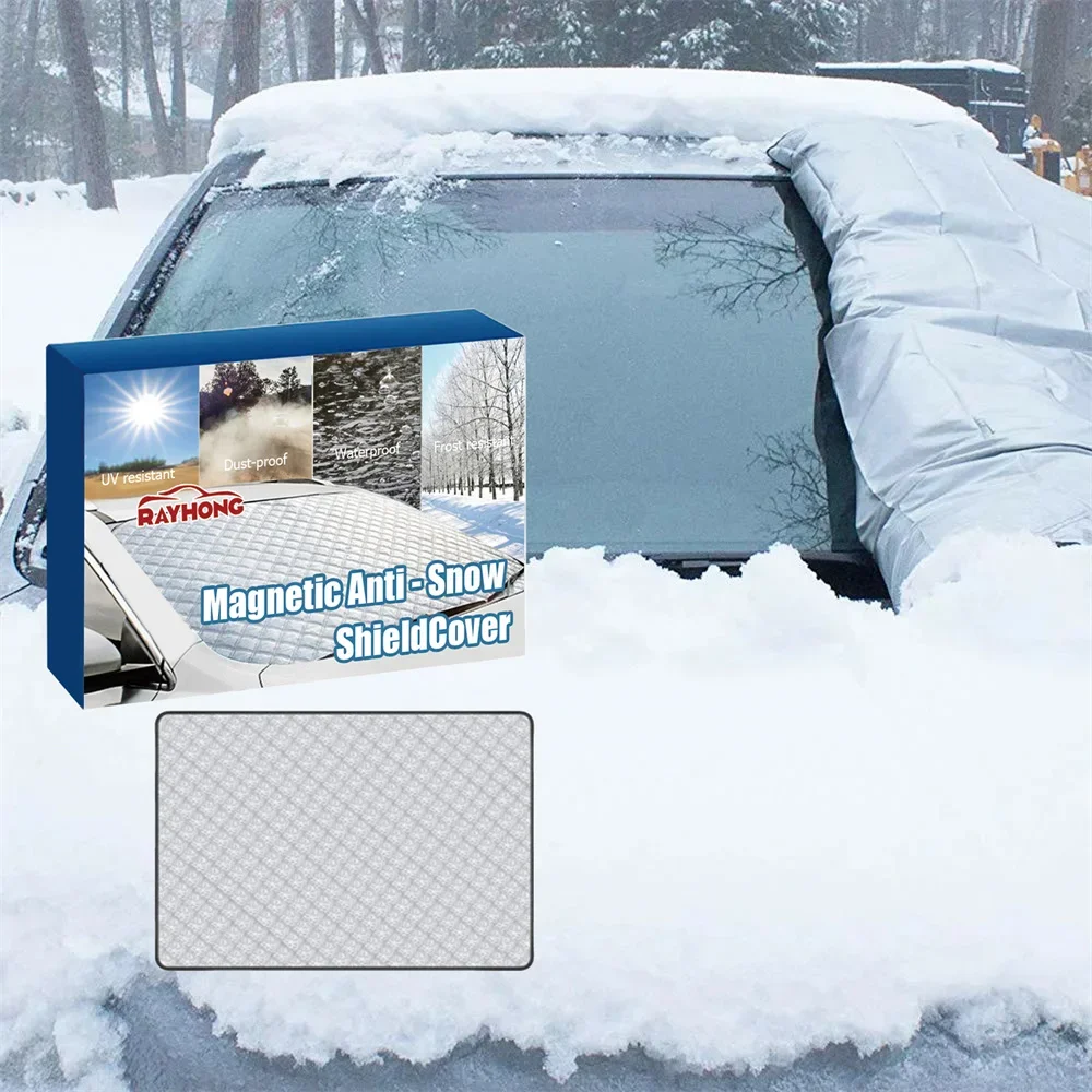 Cubierta de nieve para exteriores, accesorios exteriores para coche, imán esencial para invierno, piezas de repuesto interiores seguras y confiables, cubierta para nieve, visera solar