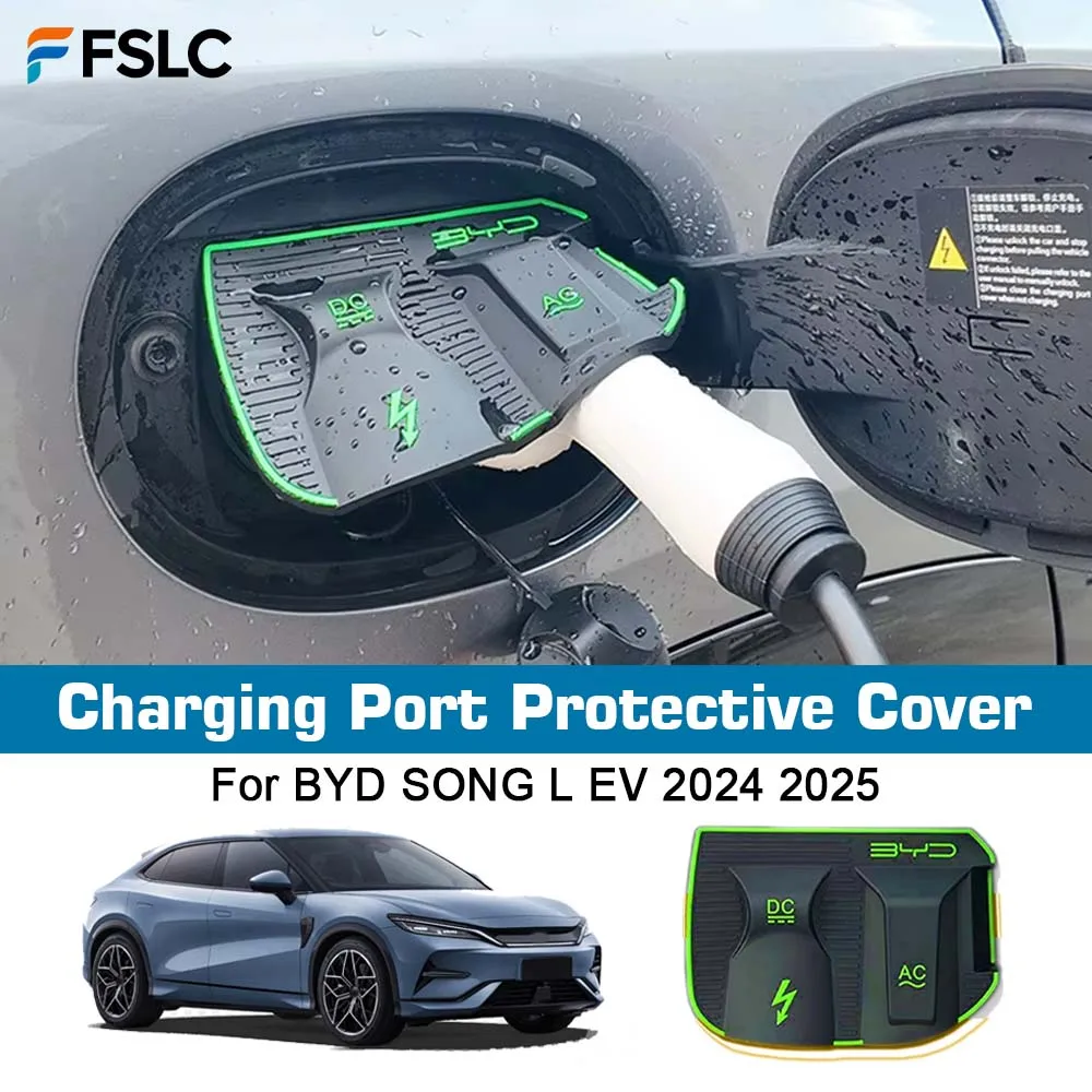 

⭐Genuine⭐ Car Styling Charging Port Protection Cover For BYD SONG L EV 2024 2025 Charging Rain Cover Sealing Ring Waterproof