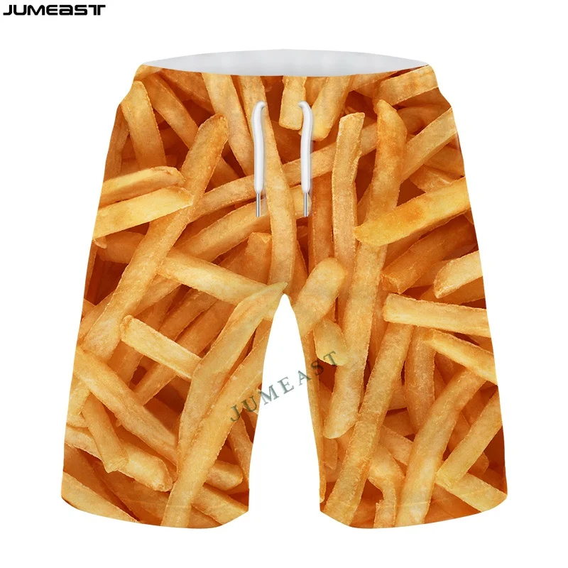 Jumeast Y2k Men Women 3D Printed Bullet Cigarette Noodles Board Shorts Trunks Quick Dry Beach Casual Sweatpants Short Pants