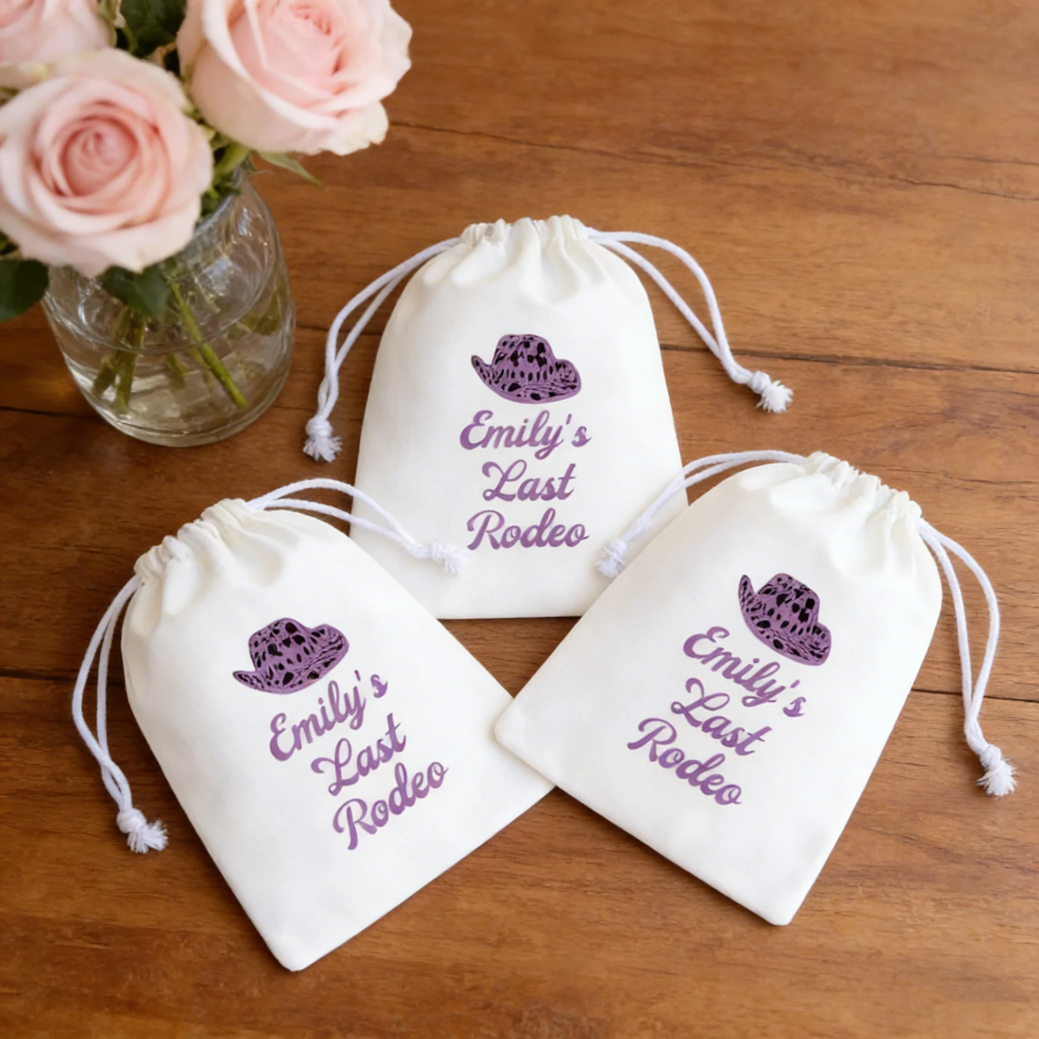 25 Pcs Last Rodeo Bachelorette Hangover Kit Bag, Cowgirl Themed Party Favor for Bride Tribe