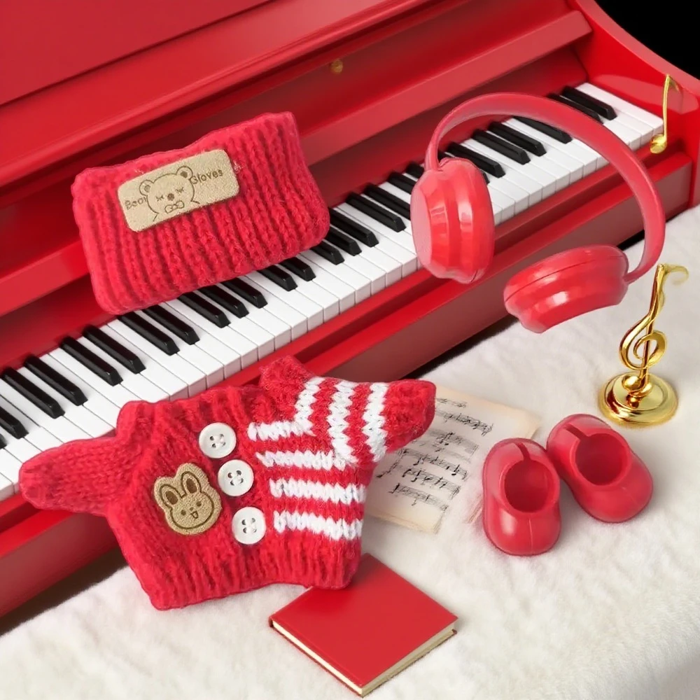 

Doll Sweater Pants Shoes set For labubu Clothes 17 cm Doll Accessories,Toys For Girls,Christmas Festival Birthday Present