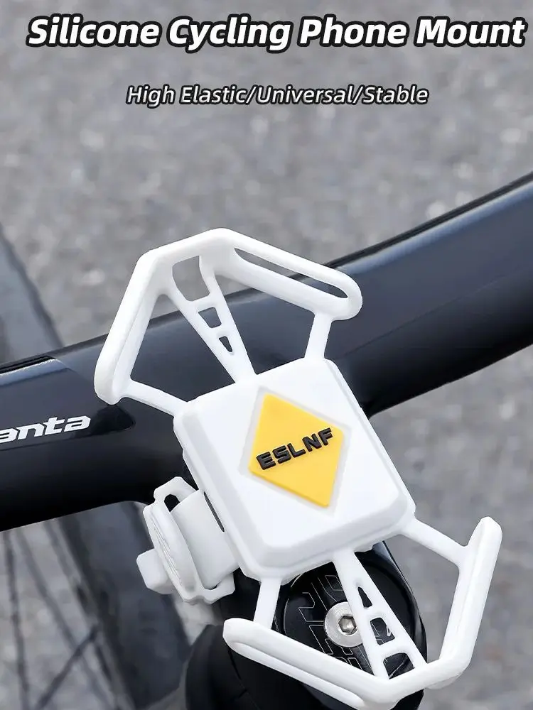 AliExpress Universal Road Bicycle Silicone Phone Mount Quick Release MTB Cellphone Holder E-bike Mobile Phone Bracket Bike Accessories